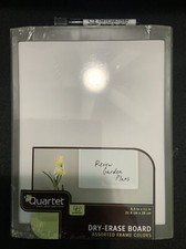 Quartet Magnetic Dry-Erase Board 8.5x11 Gray NEW Sealed w/ Marker Magnets