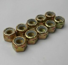Nylon Lock Hex Nut 5/16"-24 Fine Thread " 10 Nuts "  Grade 8 Zinc 5/16-24