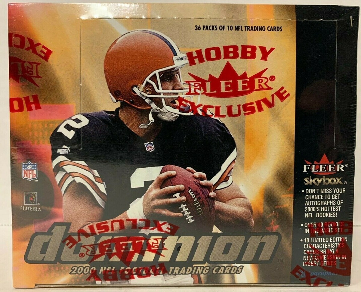2000 FLEER SKYBOX DOMINION NFL FOOTBALL HOBBY BOX TOM BRADY RC NEW