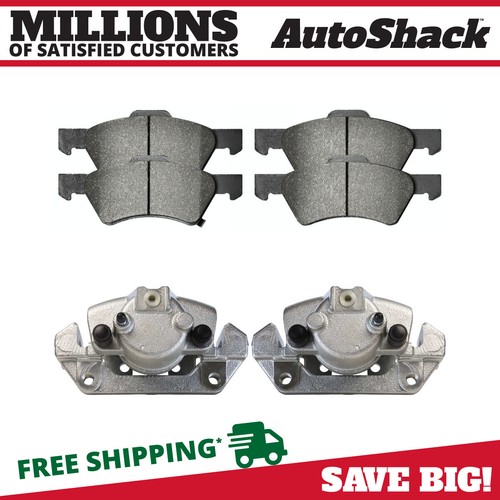 Front Brake Calipers & Pads for Dodge Grand Caravan Chrysler Town