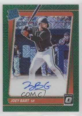 2021 Panini Donruss Optic Green Mojo Prizm 78/99 Joey Bart #RRS-JB Auto RC g9j
