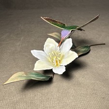 Bovano of Cheshire Hummingbird with Dogwood Enamel on Copper Wall Art