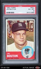 1963 Topps #401 Jim Bouton Yankees PSA 6 - EX/MT