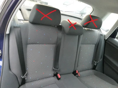 VW Polo 9N 9N3 siège banquette arrière sièges 3 points ceinture arrière SANS cas - Photo 1/4