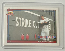Topps 1991 Roger Clemens #530 Boston Red Sox Pre-Production 40th Anniv