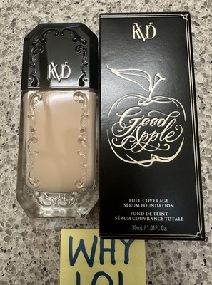 KVD Kat Von D Good Apple Full Cover Serum Foundation LIGHT 018  1oz/30mL FULL SZ