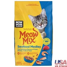 Seafood Medley Dry Cat Food 3.15lb Kibble Tuna Shrimp Protein Fatty Acids 3.08 per gallon