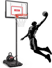 Kids Adjustable Basketball Hoop 33 Inch Portable Goal with Backboard