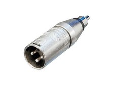 Neutrik NA2MPMM 3 Pin XLR Male to RCA male Phono Plug. Audio Adaptor Convertor