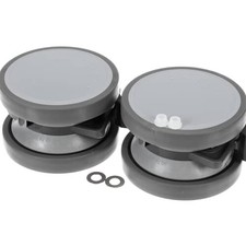 Rational 87.01.934S Swivel Caster 125mm Brake Gray/Black