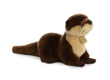Aurora Realistic Miyoni River Otter Stuffed Animal 11 Inches, Multicoloured