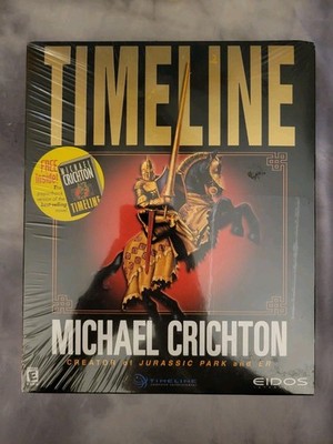 Timeline Big Box Computer Game Authentic CDROM (PC, 2000) Michael Crichton