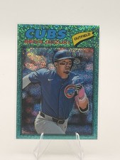 Seiya Suzuki 2026 Topps Heritage #241 Base Aqua Sparkle Chicago Cubs