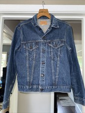 VINTAGE Levis Jacket Mens 44 Made in USA BIG E Type III 1960s 60s Trucker Indigo