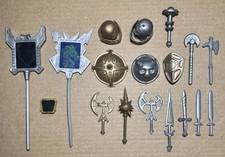 Vintage 80s Action Figure Weapons Parts Lot MOTU Dungeons & Dragons Visionaries