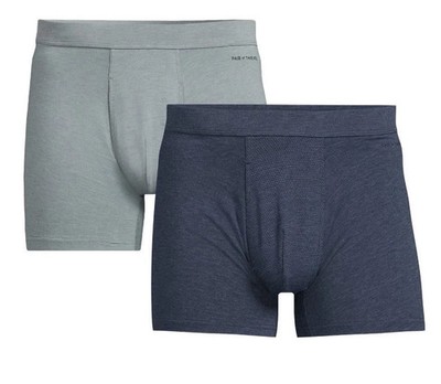Pair Of Thieves Men's 2 Pack Quick Dry Action Blend Cotton Boxer Briefs NWT