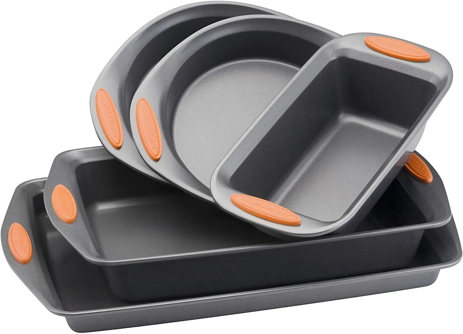 Nonstick Bakeware Set with Grips Bread Pan Baking Pans and Cake Pans 5 Piece US