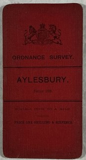 Vintage Ordnance Survey Map 3rd edition small sheet series #238 Aylesbury 1905