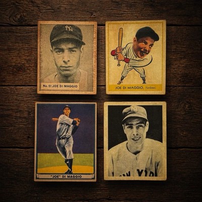 Vintage-Style Joe DiMaggio Novelty Card Set   World Wide Gum Goudey Play Ball