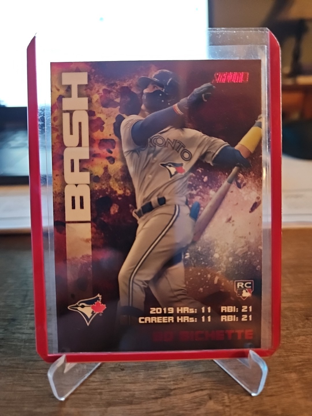 2020 Topps Stadium Club - Bo Bichette Red Foil Bash And Burn Rookie Card #BAB-14