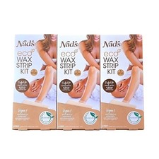  3 Nads Eco Wax Strip Kit for Face, Body  Bikini Hair Removal at Home Vegan
