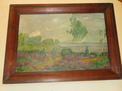 Ecole FRANCAISE XX TABLEAU PEINTURE PAYSAGE FAUVISTE BRETAGNE? MARINE SIGNE 1920 - Photo 1/4
