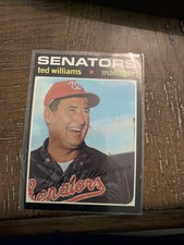 1971 Topps Ted Williams #380 HOF Manager Washington Senators Baseball Card
