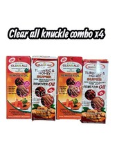 Clear ALL Tumeric Dark Knuckles Clear  Dark Spot Remover Oil 4pcs.Fast Action  