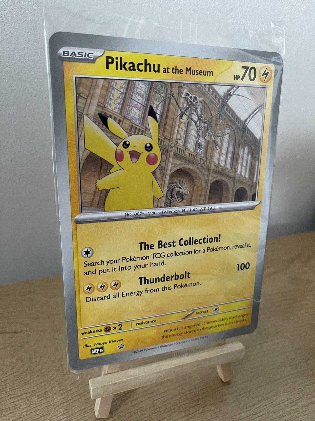 Pokemon Pikachu at the Museum Promo - Jumbo Card Sealed