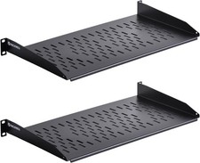 1U Cantilever Universal Rack Shelf -10in Deep  Rackmount Shelf for19    AV/Network