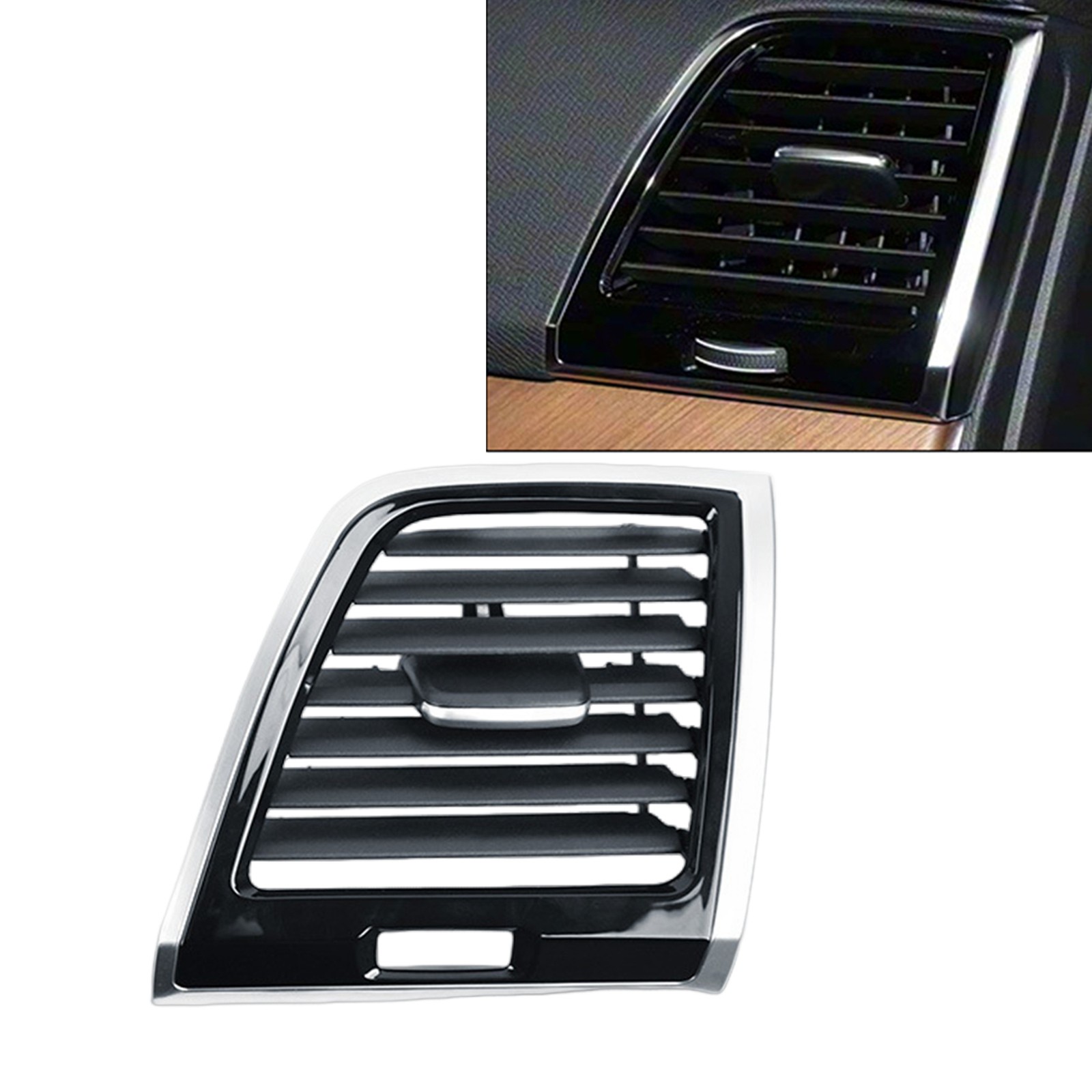 Right Air Vent Outlet Grille Fit For Volvo XC90 2015-2024 Gloss Black Chrome