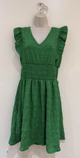 EMERY ROSE Women's Green Summer Dress (Size: L)