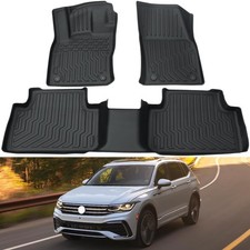 Car Mats All Weather-Compatible w/ 2018-2023 Volkswagen Tiguan Custom Fit Floor