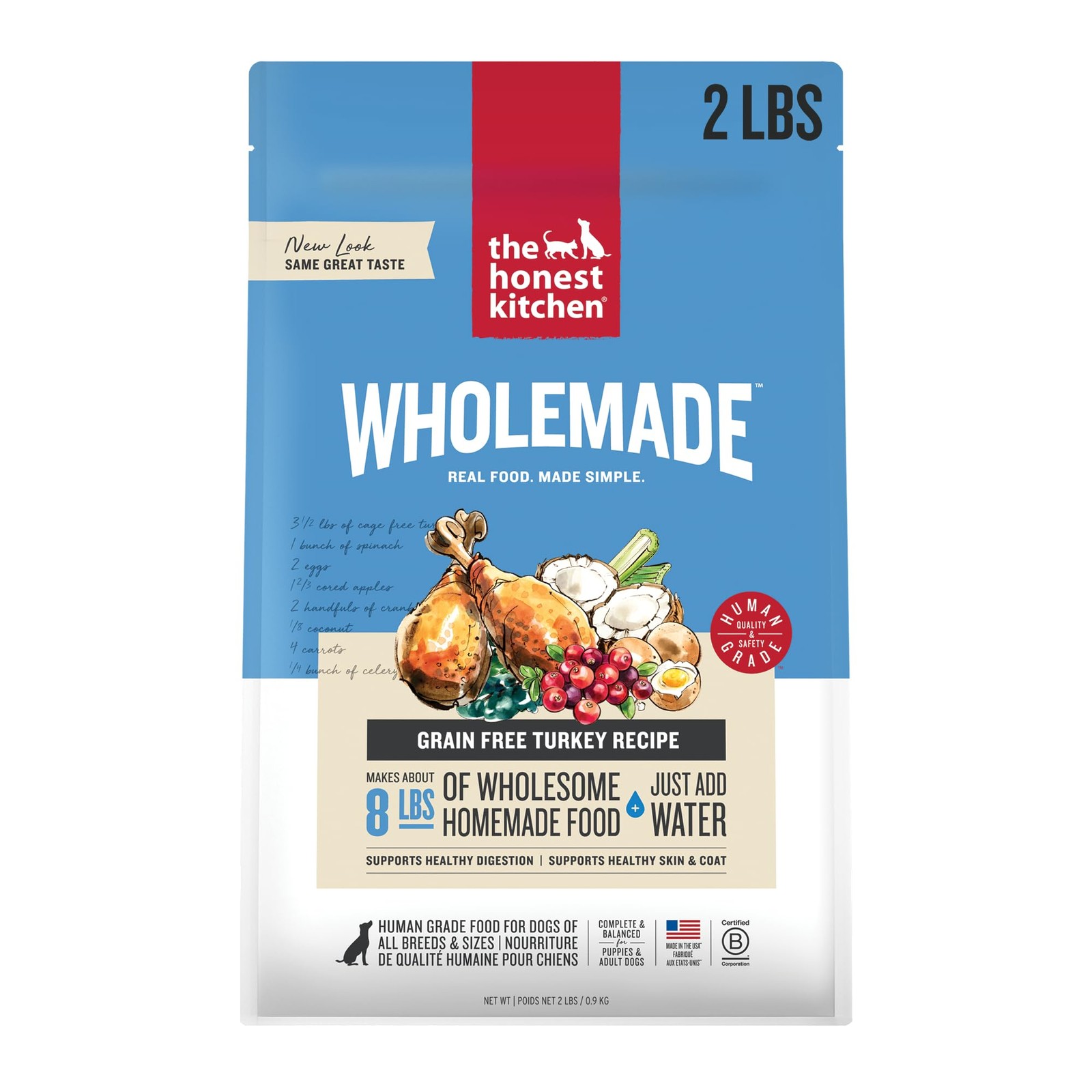 The Honest Kitchen Human Grade Wholemade&trade; Dehydrated 2 Pound (Pack of 1) 