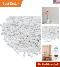 2lbs Natural White Pebbles - Eco-Friendly Decorative River Rocks for Gardens