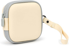 Square Earbud Headphone Travel Case for Airpods, Off - White Cable Organizer