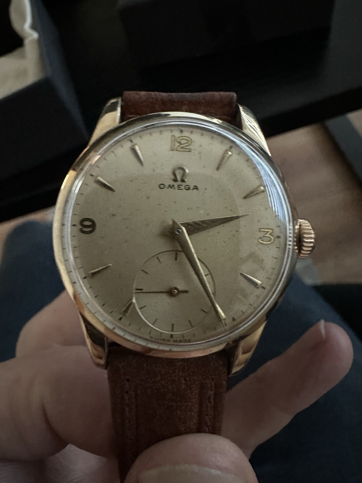 Omega Ref. 2809-1 Oversize 36mm Cal. 265 - Calatrava Tropical Dial Vintage 1954