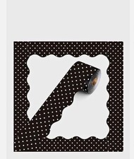 120 ft Black  White Polka Dot Bulletin Board Border Roll