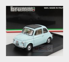 1:43 BRUMM Fiat 500F Tetto Chiuso Closed 1965 Azzurro Acquamarina R455-07 MMC