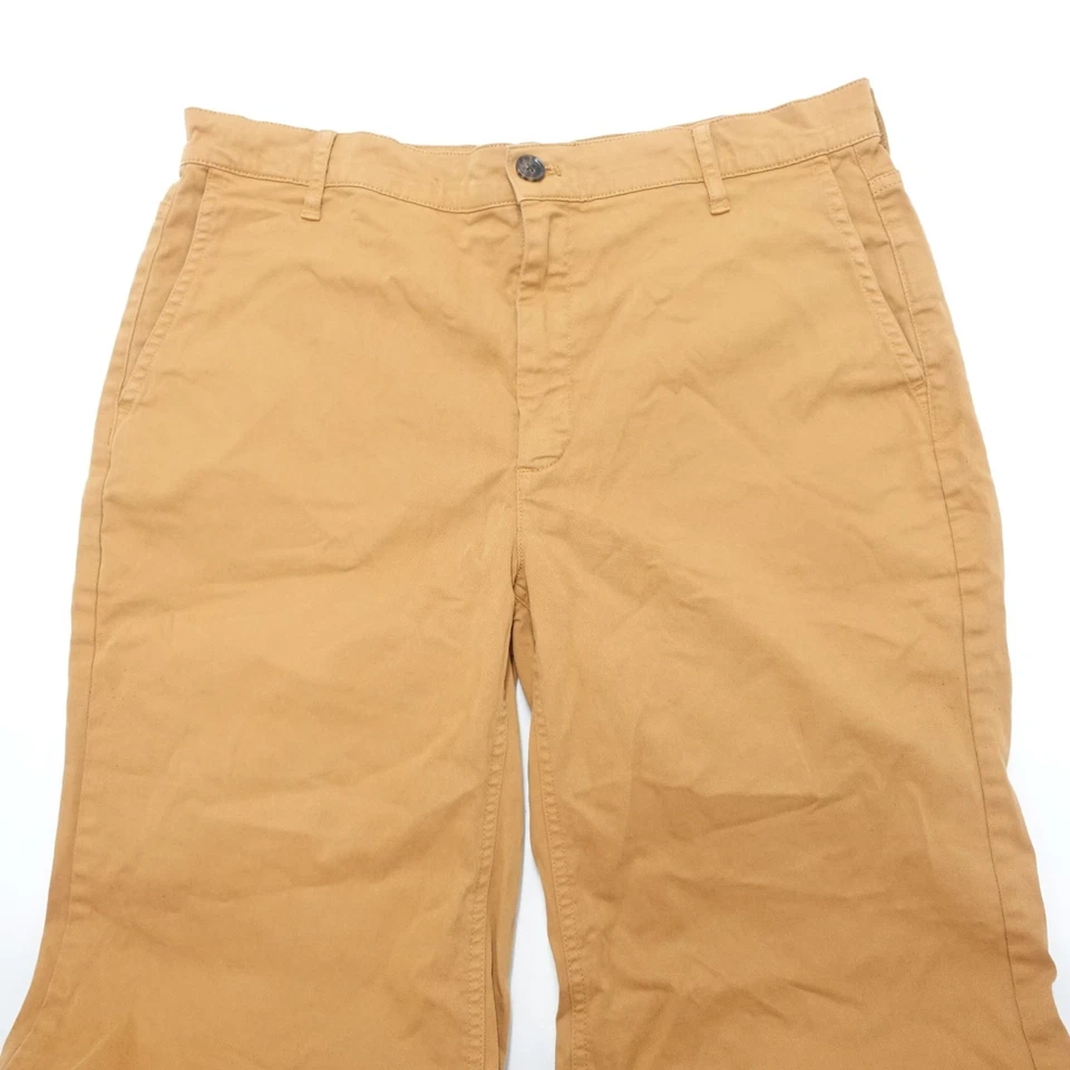 Vintage J.Crew Pants Women's 30P Brown Wide Leg Comfort Casual Pockets Zip Fly - Image 3 of 4