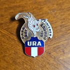 URA Finishers Enduro 1976 PCC 19 Enamel Pinback Lapel Pin Pace Race — photo 1