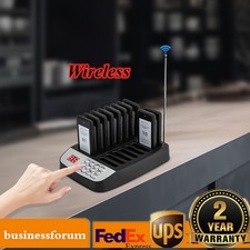 Restaurant Wireless Guest Paging System 10 Beepers Queuing Calling Pager Food