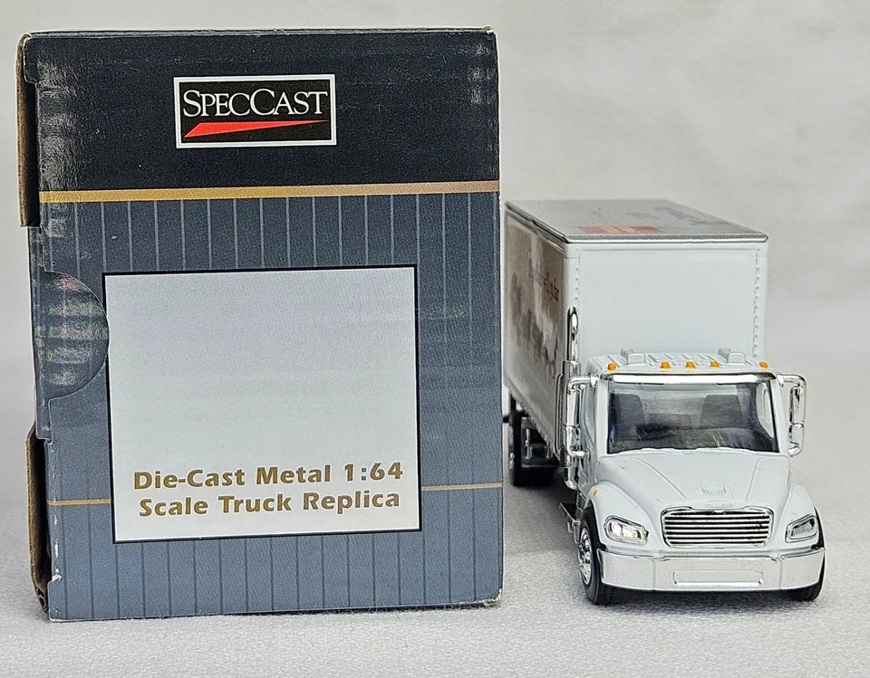 Camión recto de caja SpecCast 1/64 Wells Fargo Freightliner M2 muy raro 2 comas Foto 3 de 4
