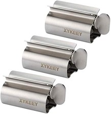 Toothpaste Tube Squeezer - Set of 3 Toothpaste Squeezer Rollers, Metal Toothp...