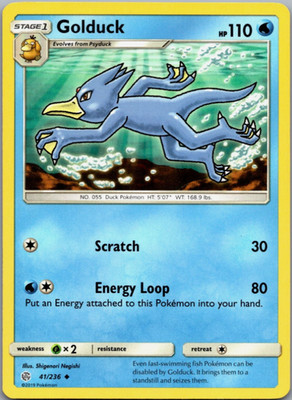 Pokemon - Golduck - 41/236  - Cosmic Eclipse - NM/M