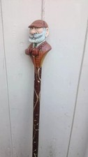 Beautiful wooden walking stick hand carved eagle wooden walking cane
