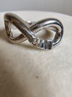 Alpha Delta Pi ADPi Sorority Sterling Silver Infinity Ring Size 5.5 Stamped 925 — photo 2