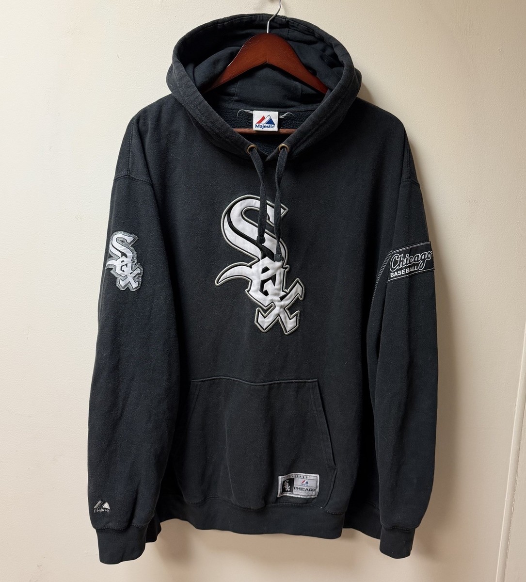Vintage Majestic Chicago White Sox Hoodie XL Mens 90s Retro MLB