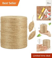 1500ft 1mm Natural Jute Twine Thin for Crafts