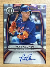 2025 Topps Tribute Baseball Pete Alonso Certified Auto PURPLE Color Match /50
